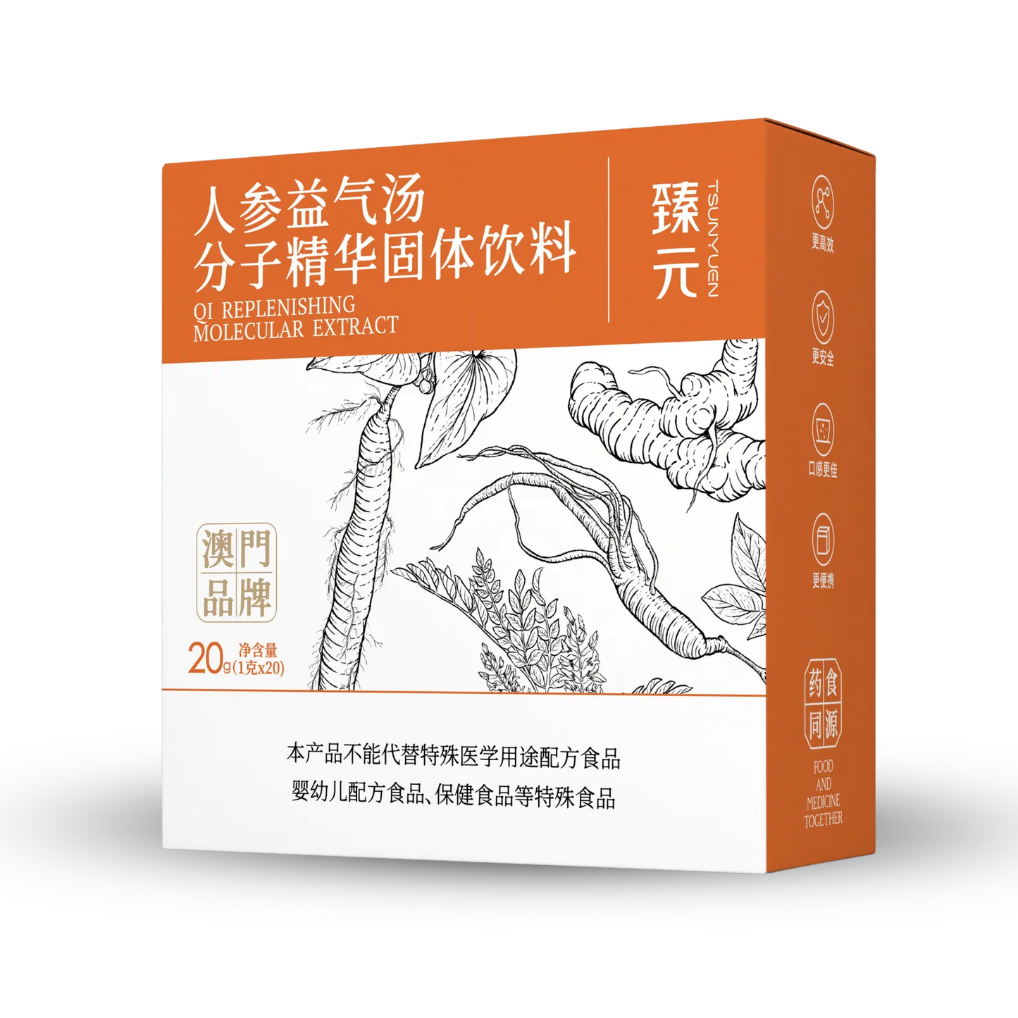 臻元人参益气汤分子精华