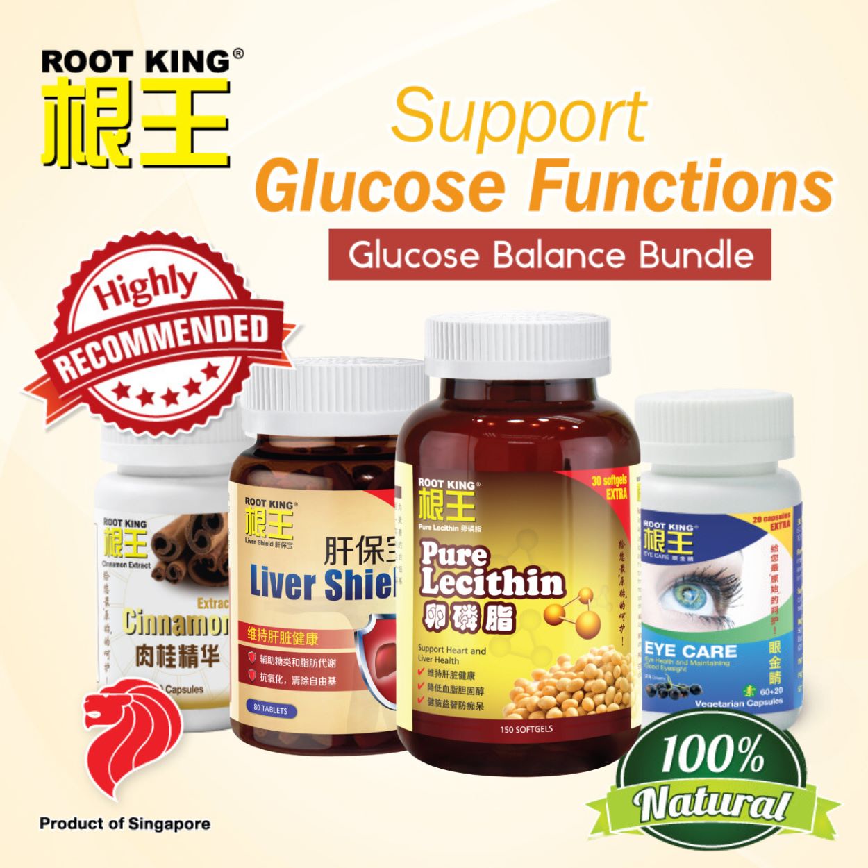 Combo Set 1: Root King Glucose Balance