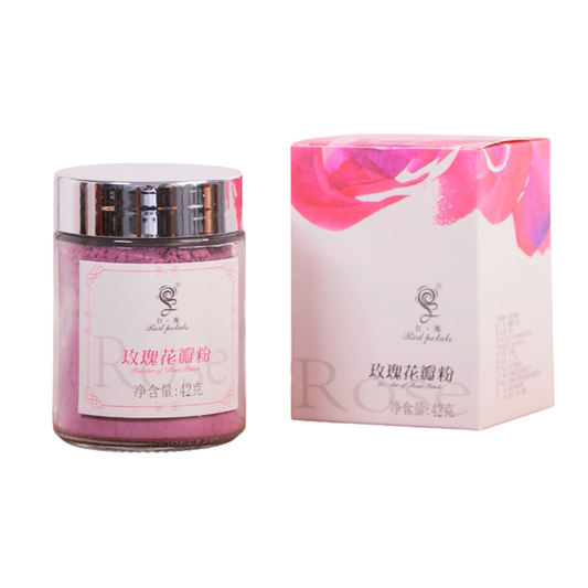 红瓣玫瑰花瓣粉