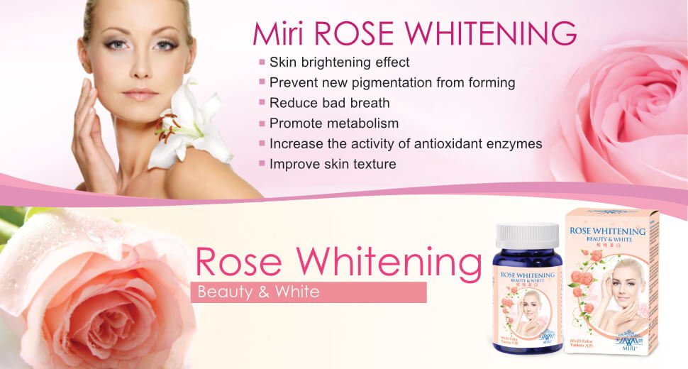 Miri, Rose Whitening, Skin Brightening Effect, Improve Skin Texture, Beauty & White